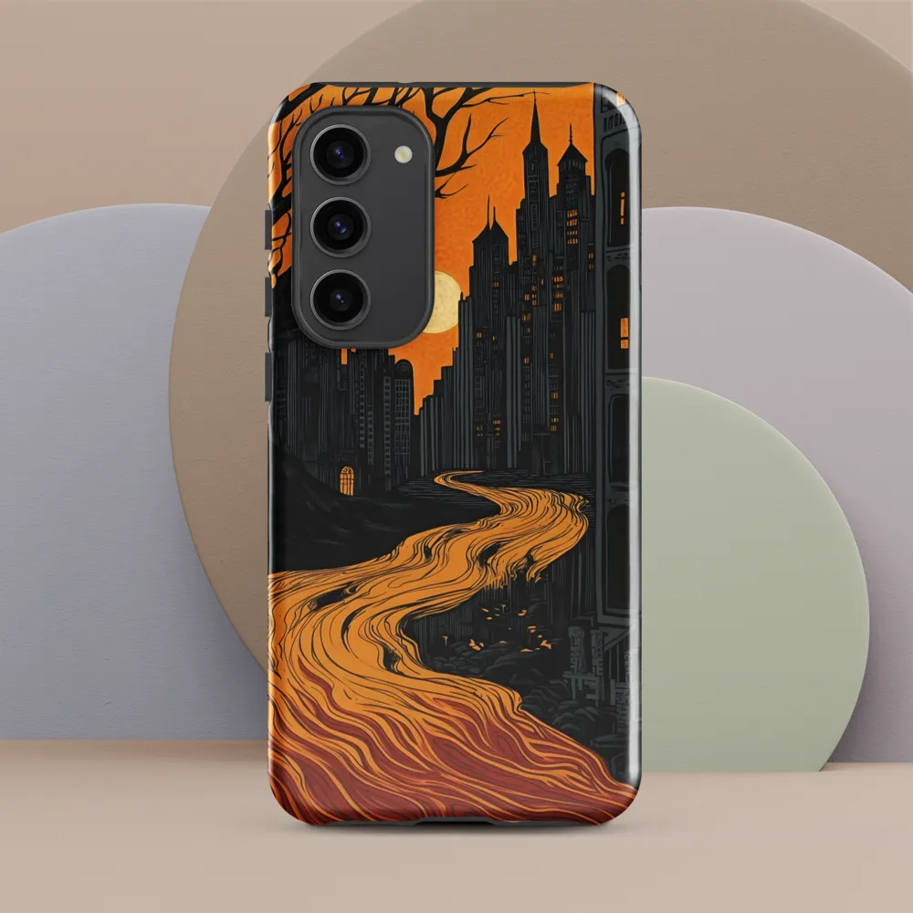Eerie Cityscape: A Haunting Reflection