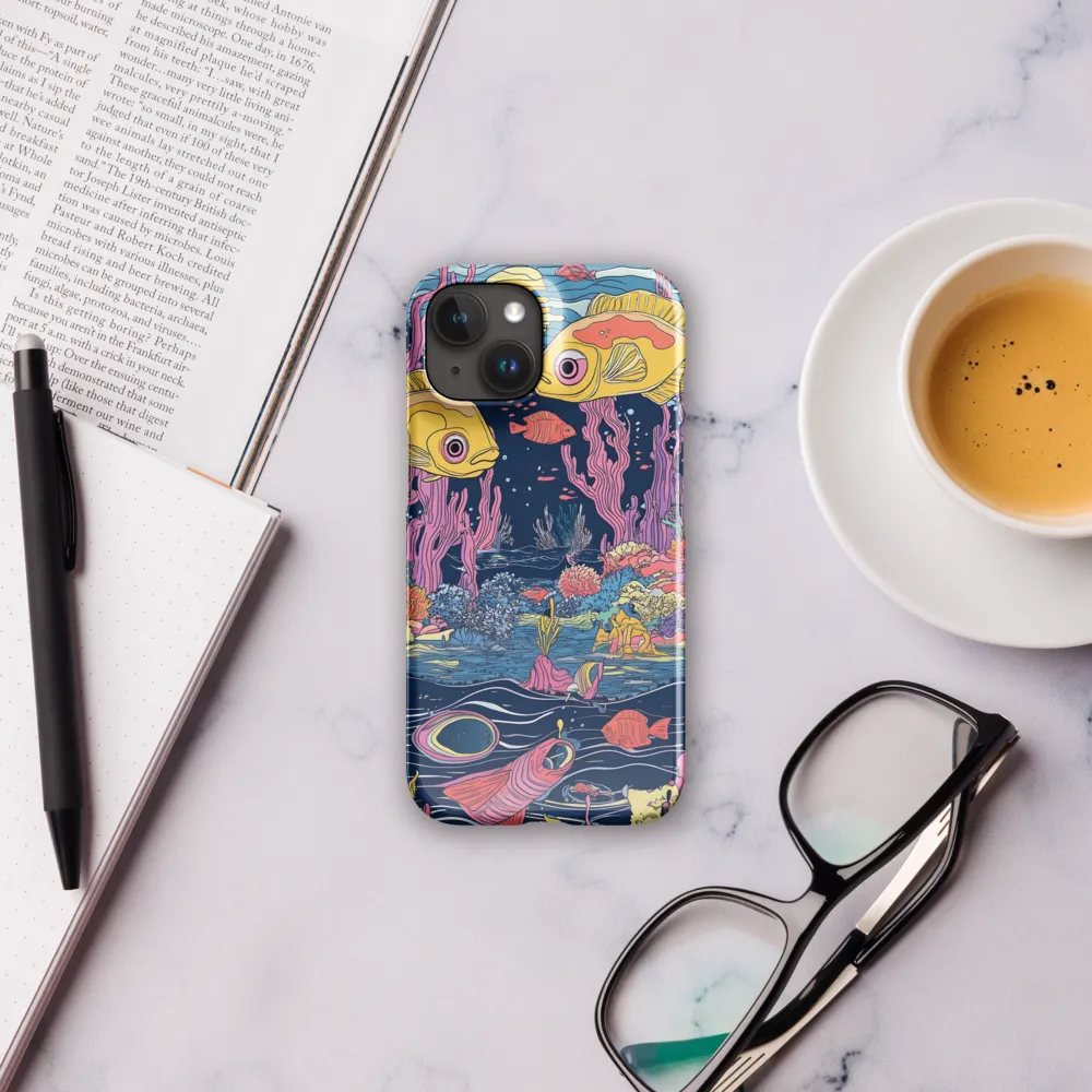 Underwater Dreamscape: A Playful Encounter | Phone Case |  15 | Snap Case | Glossy