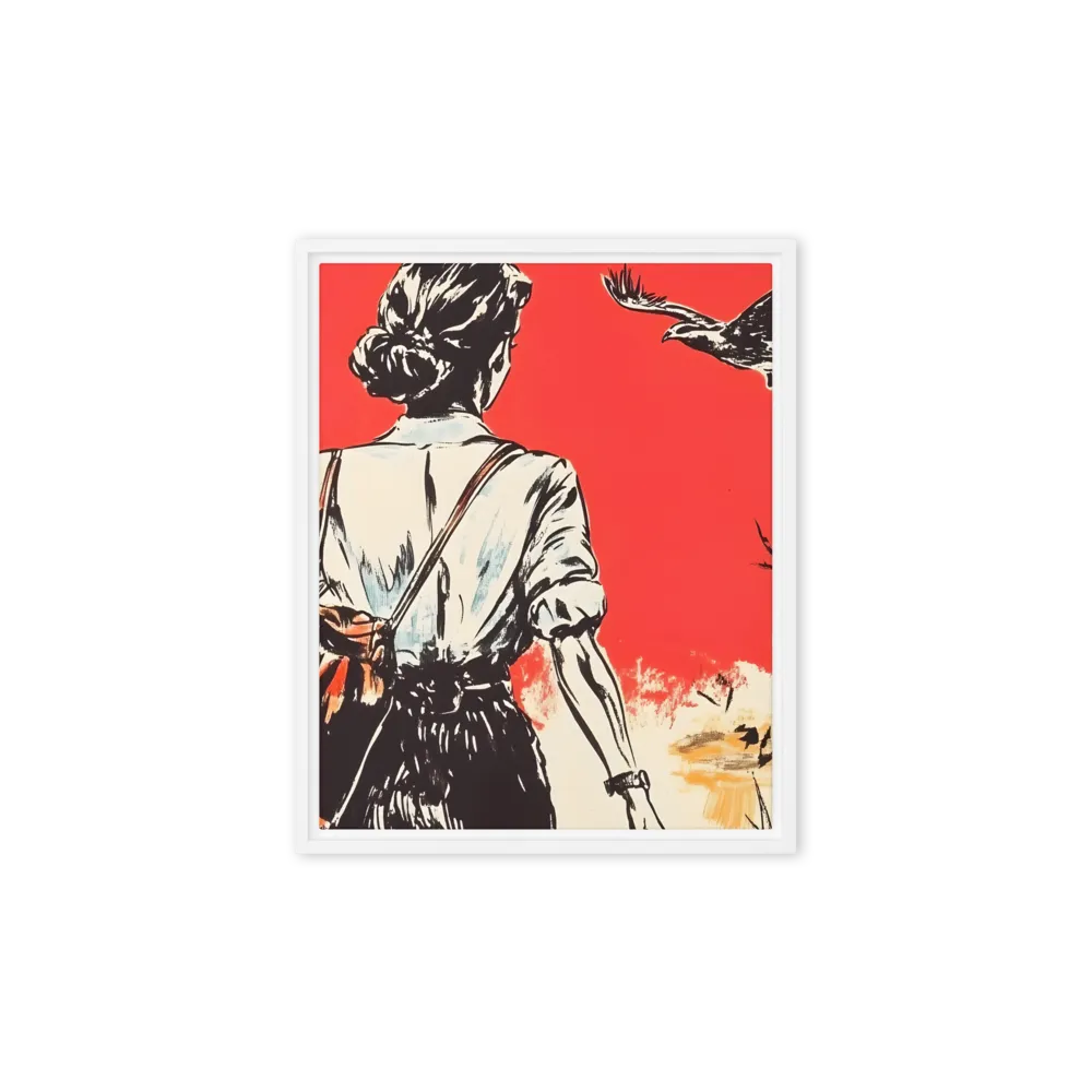 Journey Beyond the Horizon | Canvas with White Frame | 8″×10″