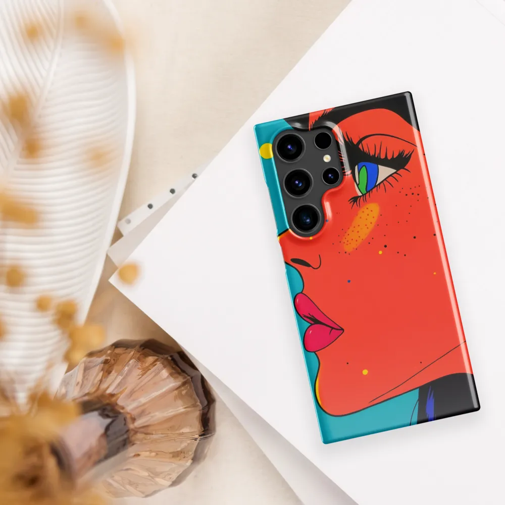 Vibrant Feminine Profile in Pop Art