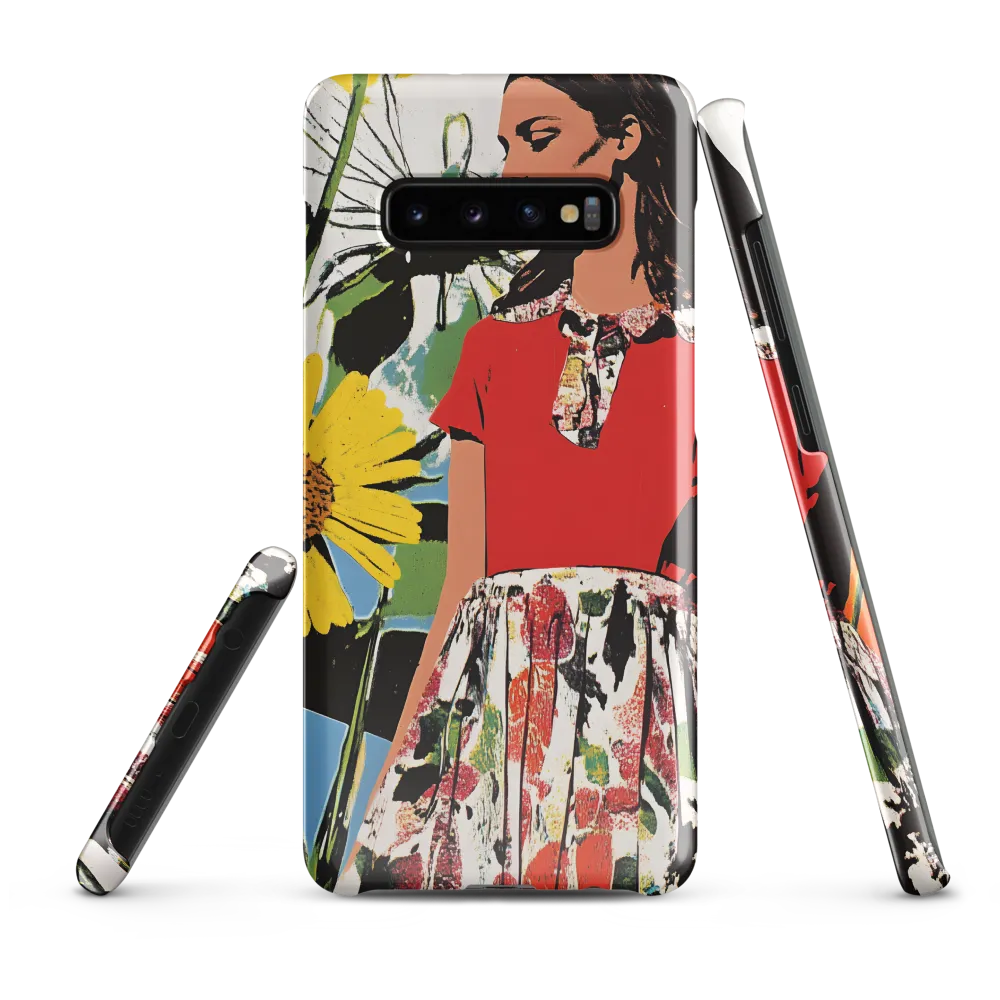 Floral Symphony in Red | Phone Case |  S10 Plus | Snap Case | Glossy