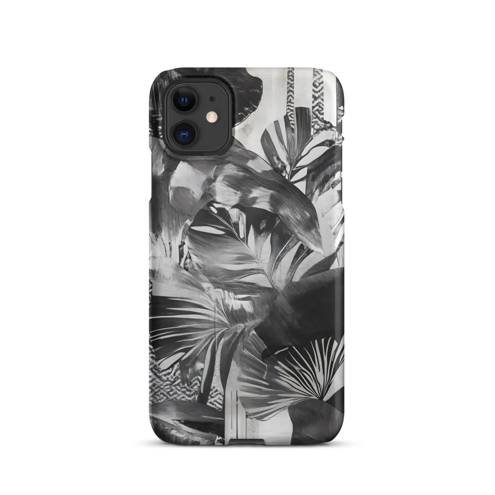 Monochrome Serenity in Tropical Foliage