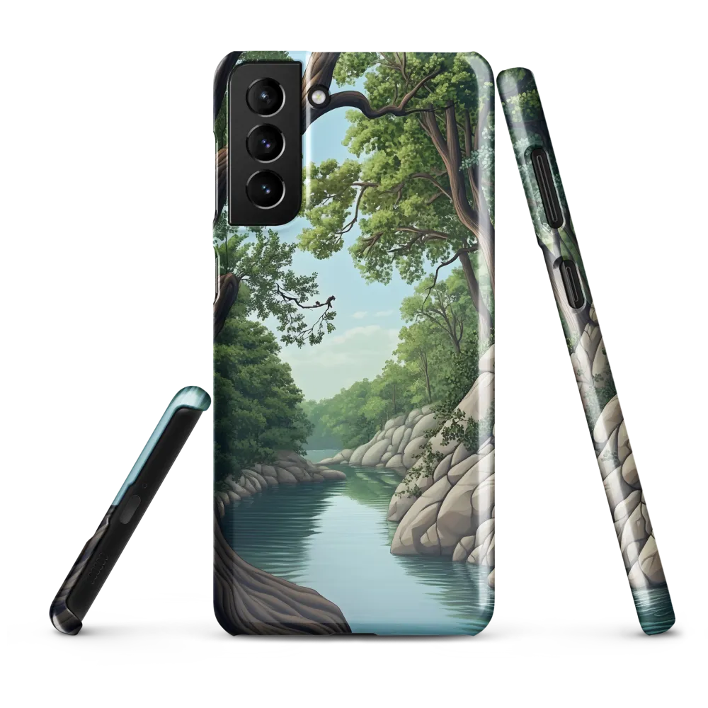 Tranquil Reflections: A Serene River Landscape