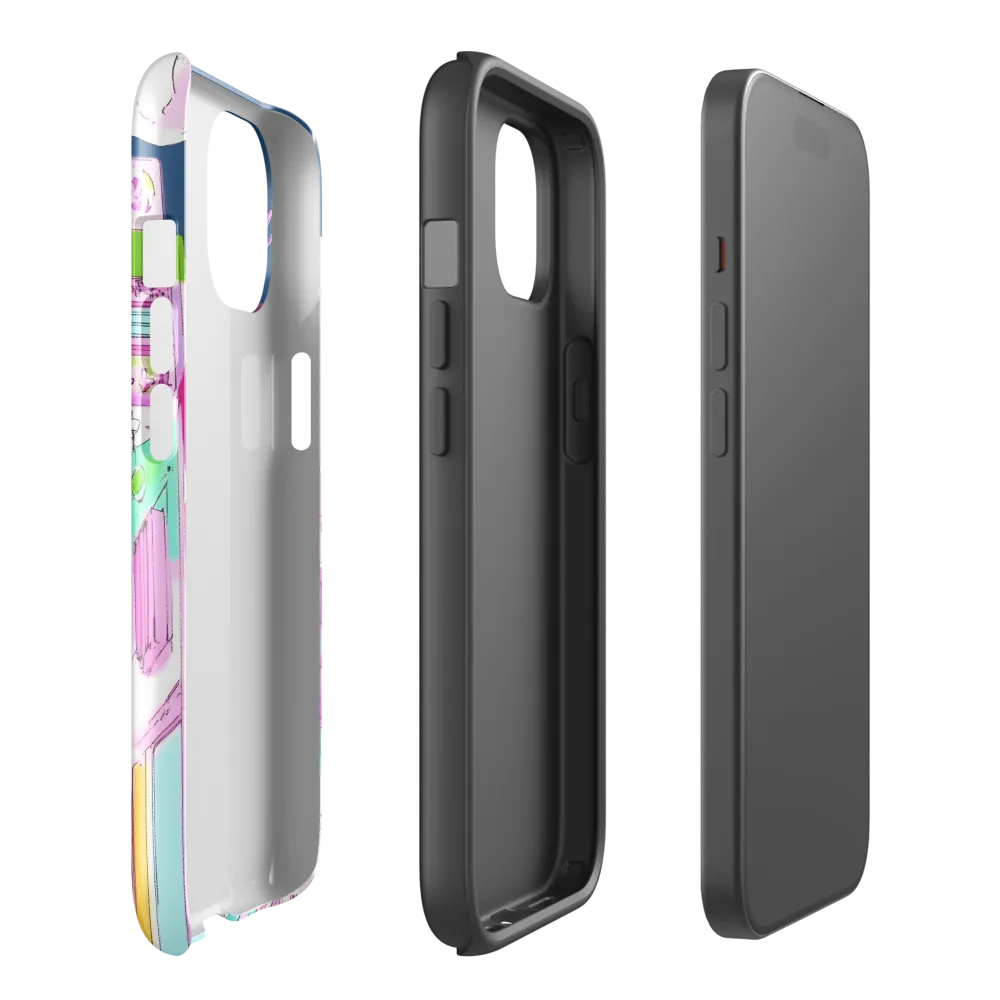 Futuristic Cityscape with Floating Structures | Phone Case |  15 | Tough Case | Glossy