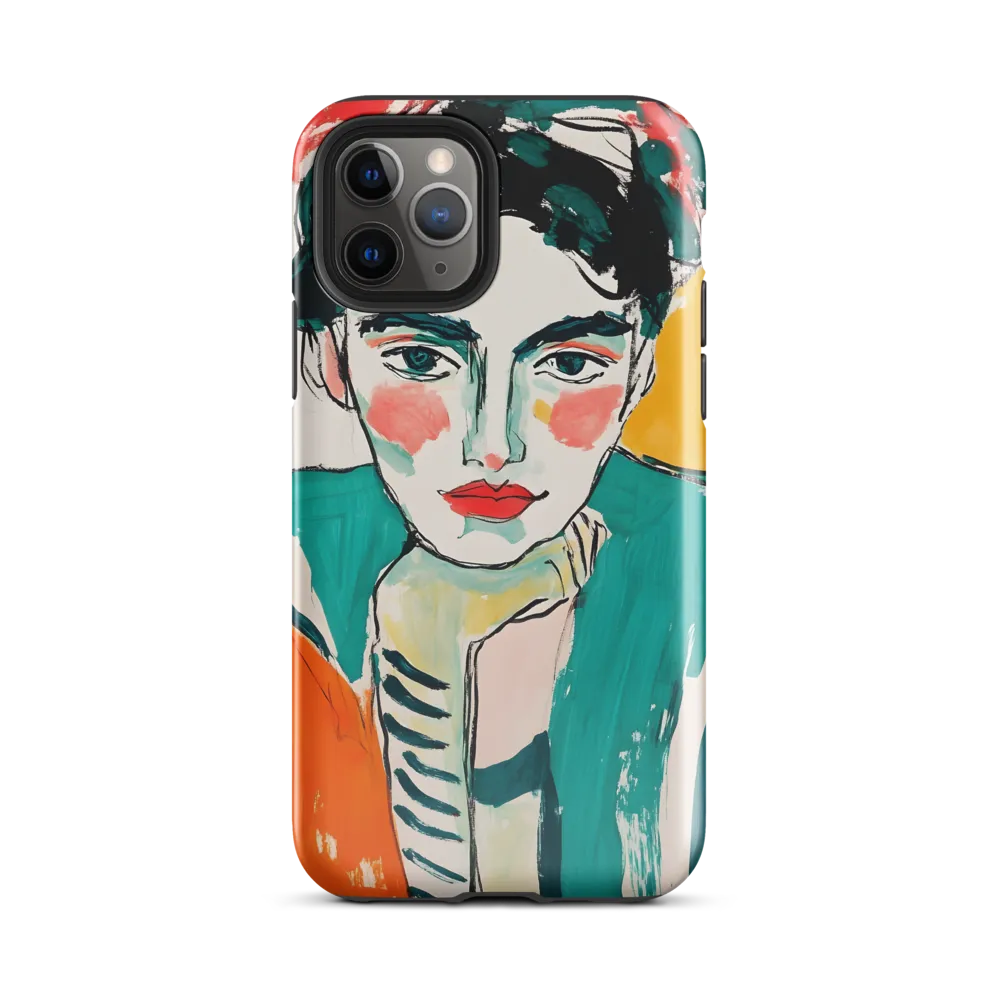 Contemplative Portrait in Bold Hues