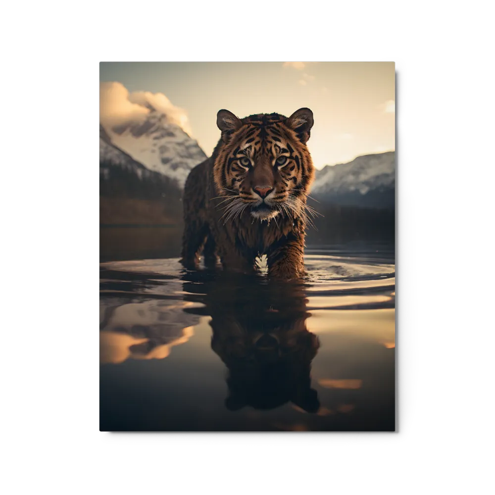Majestic Reflection: The Tiger's Domain