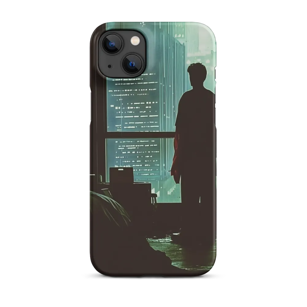 Silent Contemplation in a Futuristic Dystopia | Phone Case |  14 Plus | Snap Case | Matte