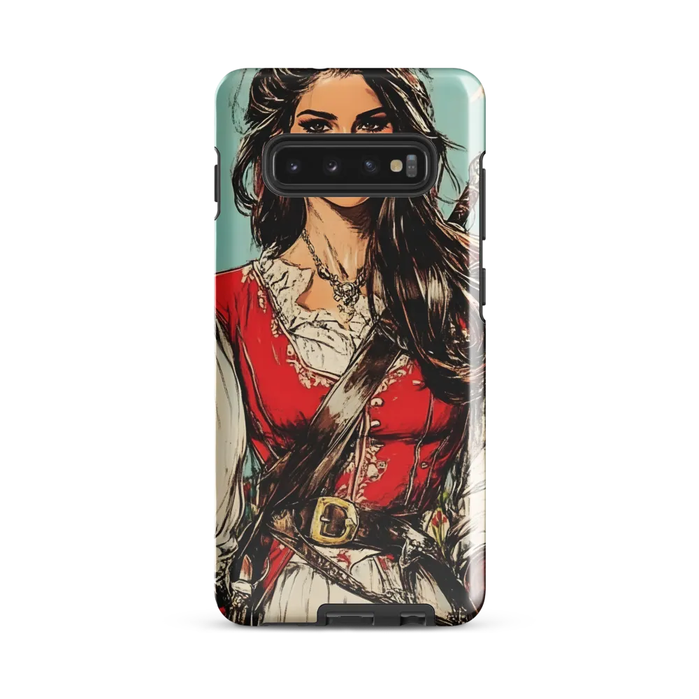 Fearless Pirate Queen | Phone Case |  S10 Plus | Tough Case | Glossy