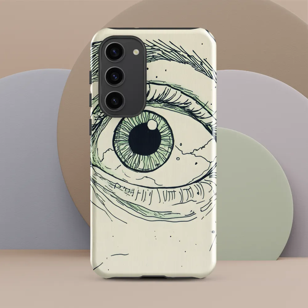 Observant Gaze | Phone Case |  S23 Plus | Tough Case | Glossy
