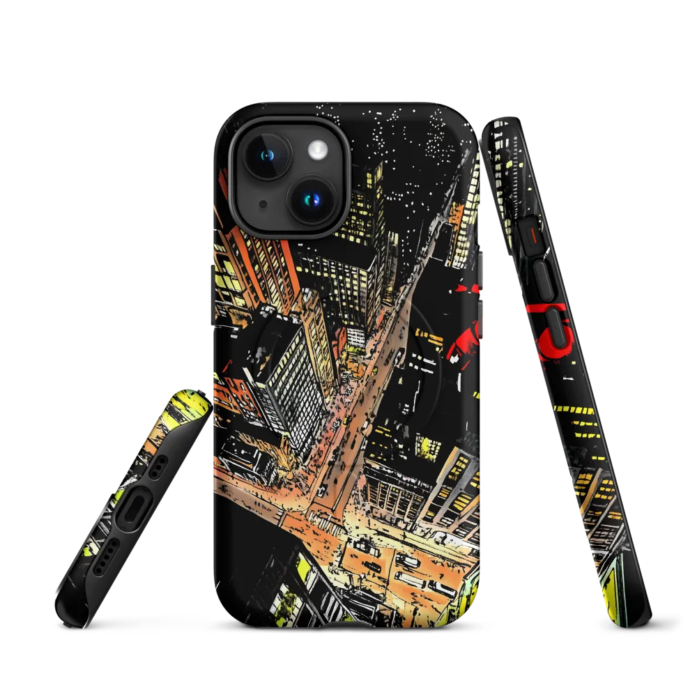 Urban Nightscape: A Bird's-eye View