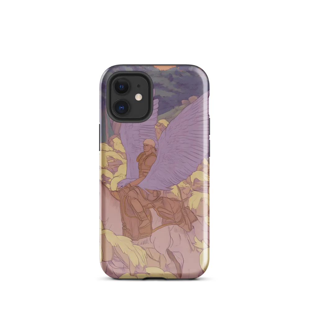 The Winged Guardian | Phone Case |  12 mini | Tough Case | Glossy