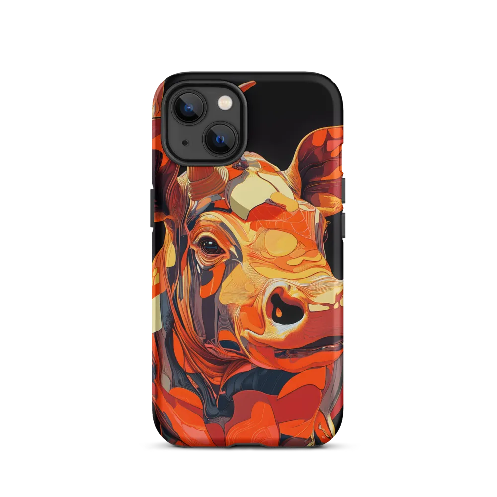 Modern Serenade: The Vibrant Cow