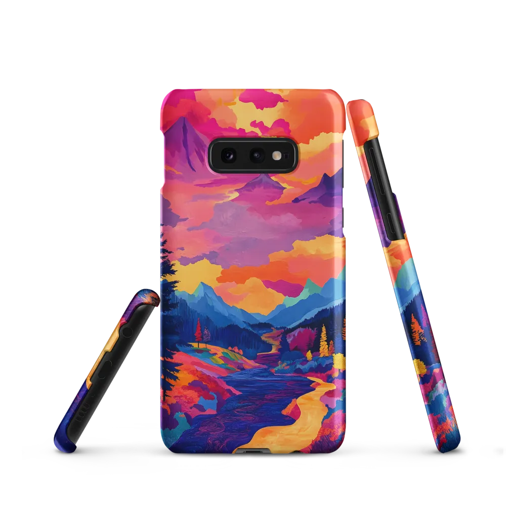 Radiant Serenity: A Surreal Landscape | Phone Case |  S10e | Snap Case | Matte