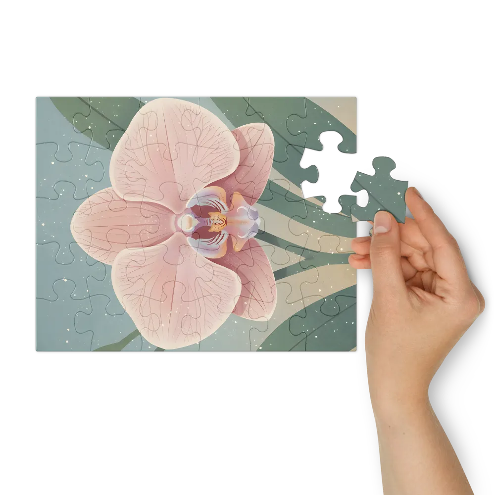 Blush Orchid 
 Jigsaw Puzzle in Tin Box