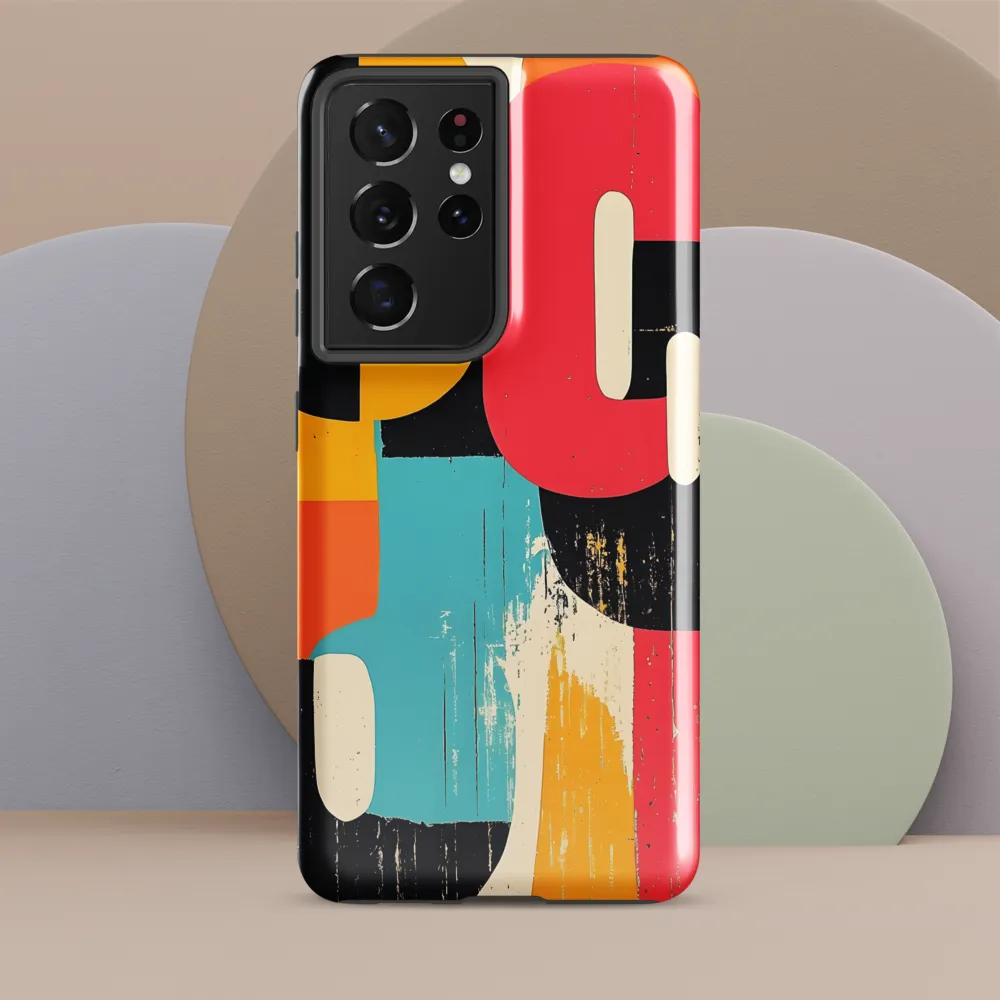 Colorful Curves: Numbers in Harmony | Phone Case |  S21 Ultra | Tough Case | Glossy