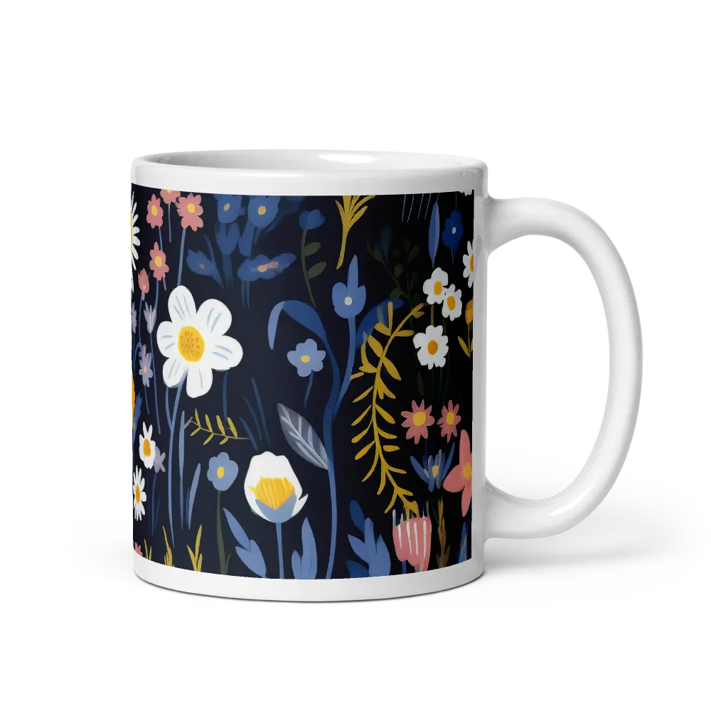 Botanical Harmony: A Floral Symphony | Mug with White inside | 11 oz