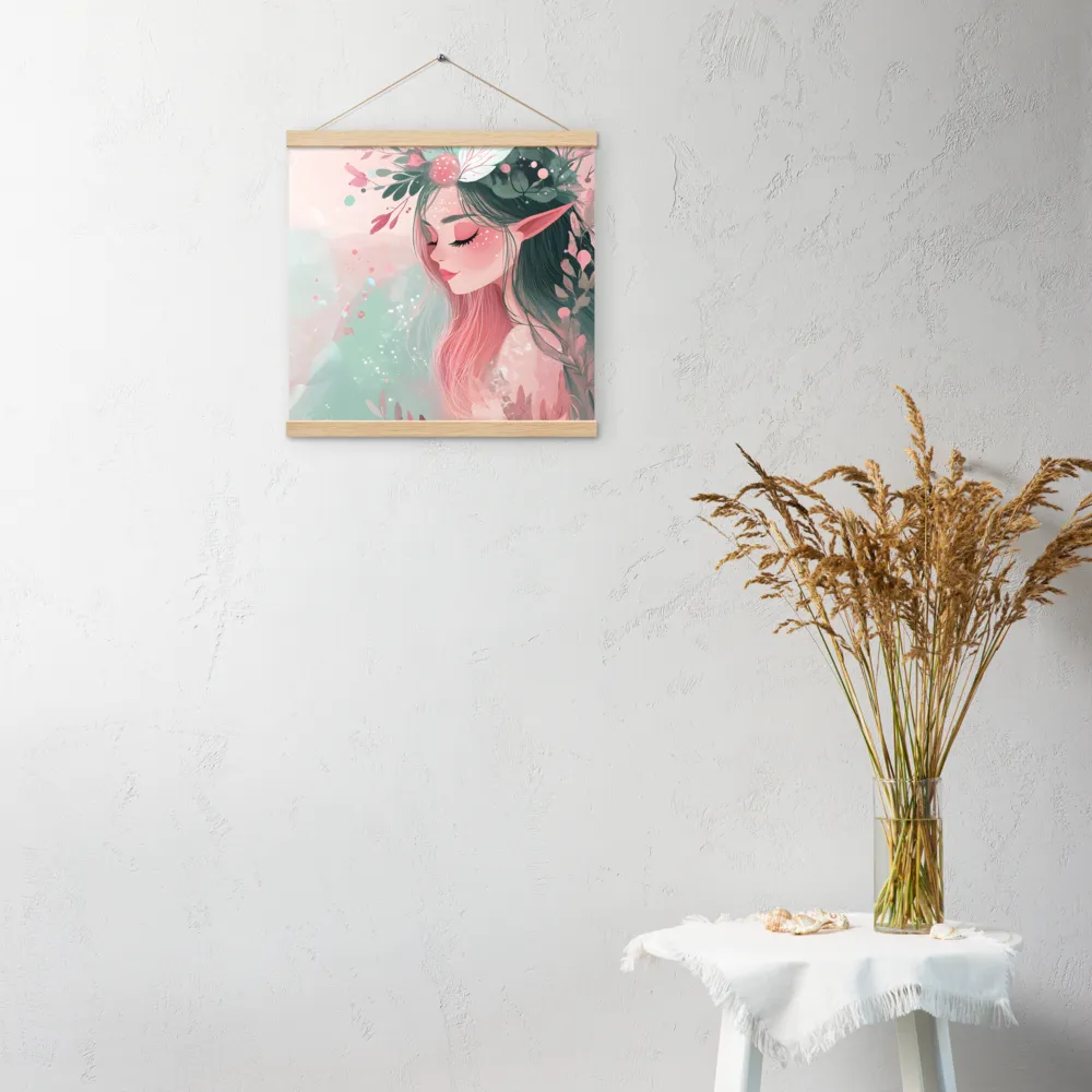 Whispers of Nature | Poster With Oak Wood Hanger | 16″×16″