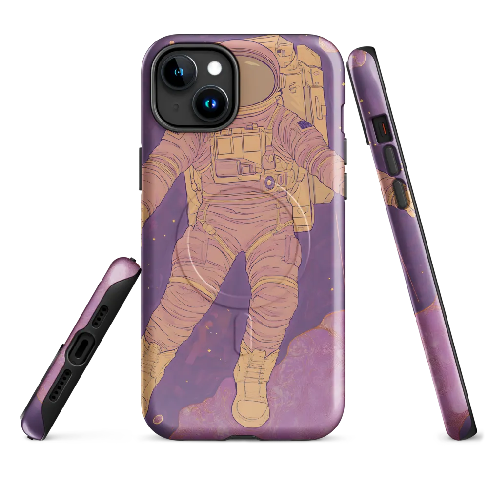 Floating Through the Cosmos | Phone Case |  15 Plus | MagSafe® Tough Case | Glossy