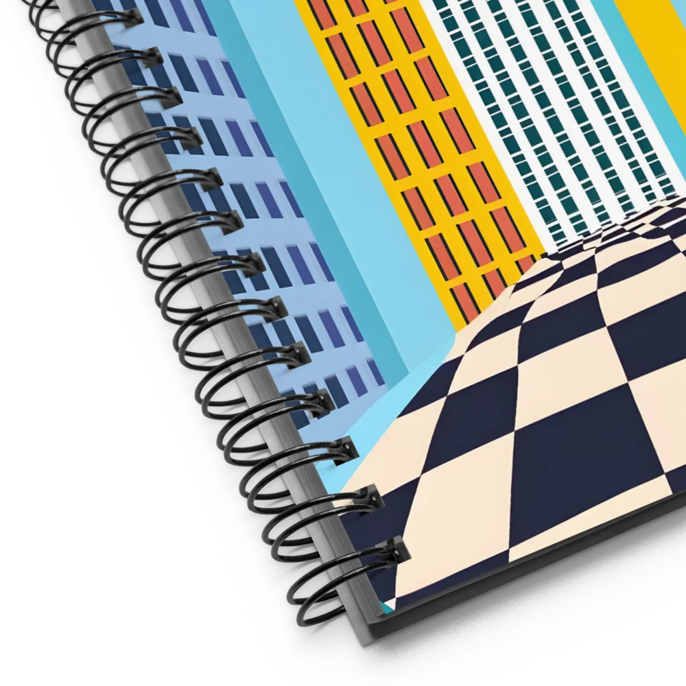 Vibrant Urban Dreamscape | Spiral Notebook