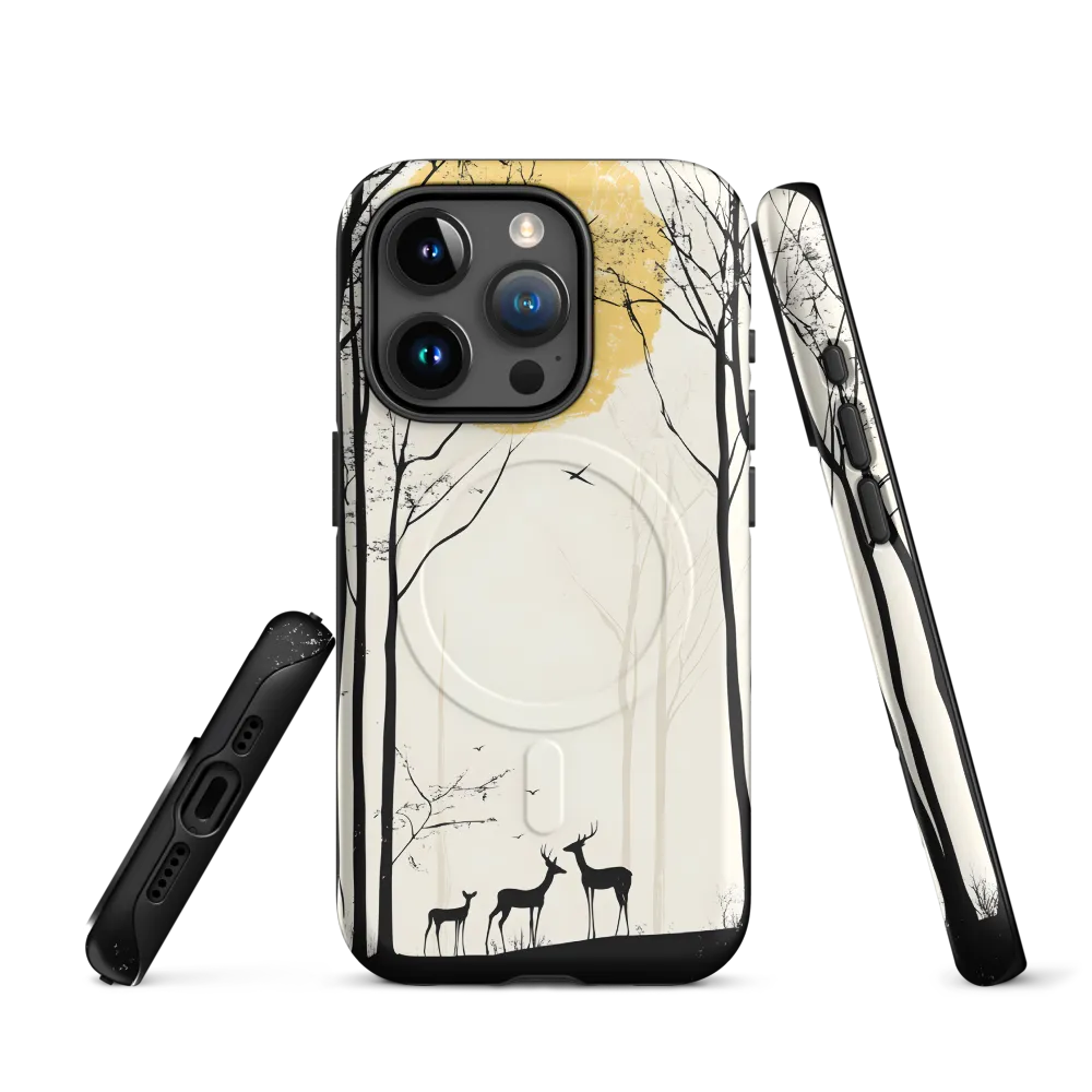 Silhouetted Serenity | Phone Case |  15 Pro | MagSafe® Tough Case | Matte