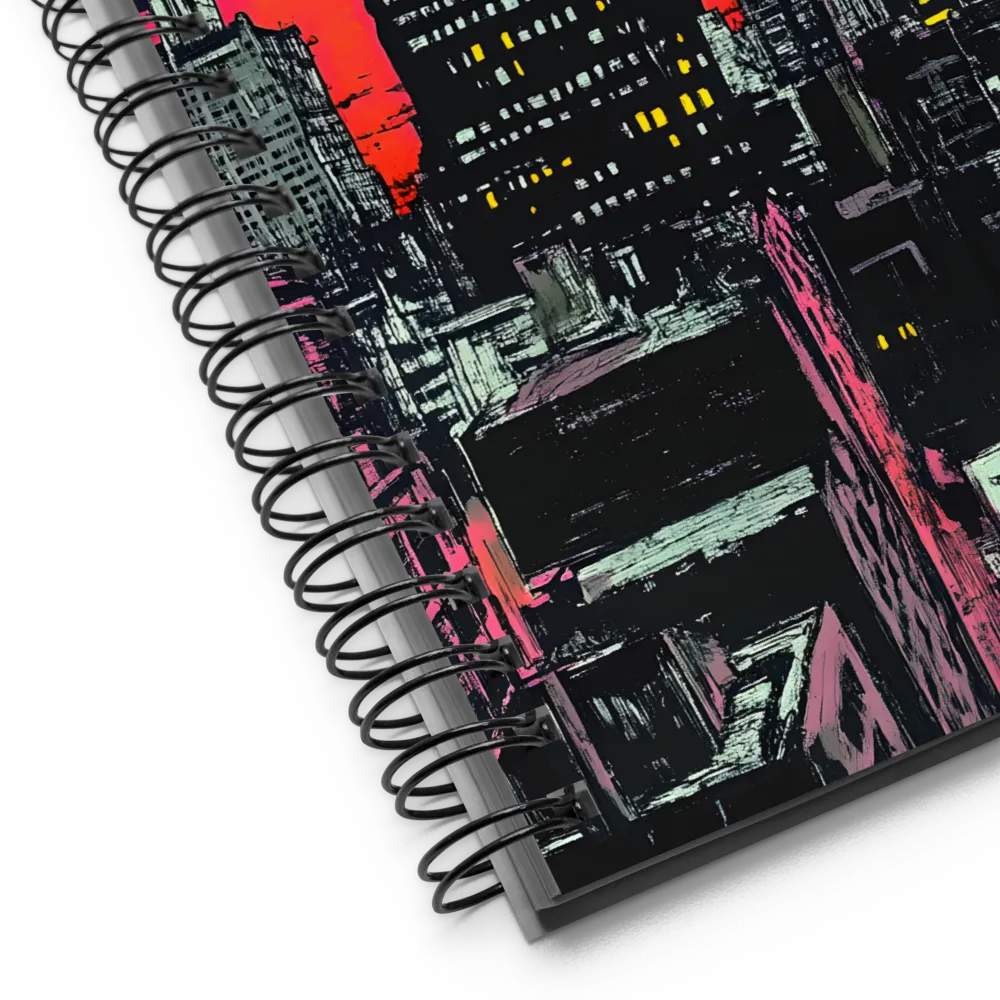 Urban Pulse at Dusk | Spiral Notebook