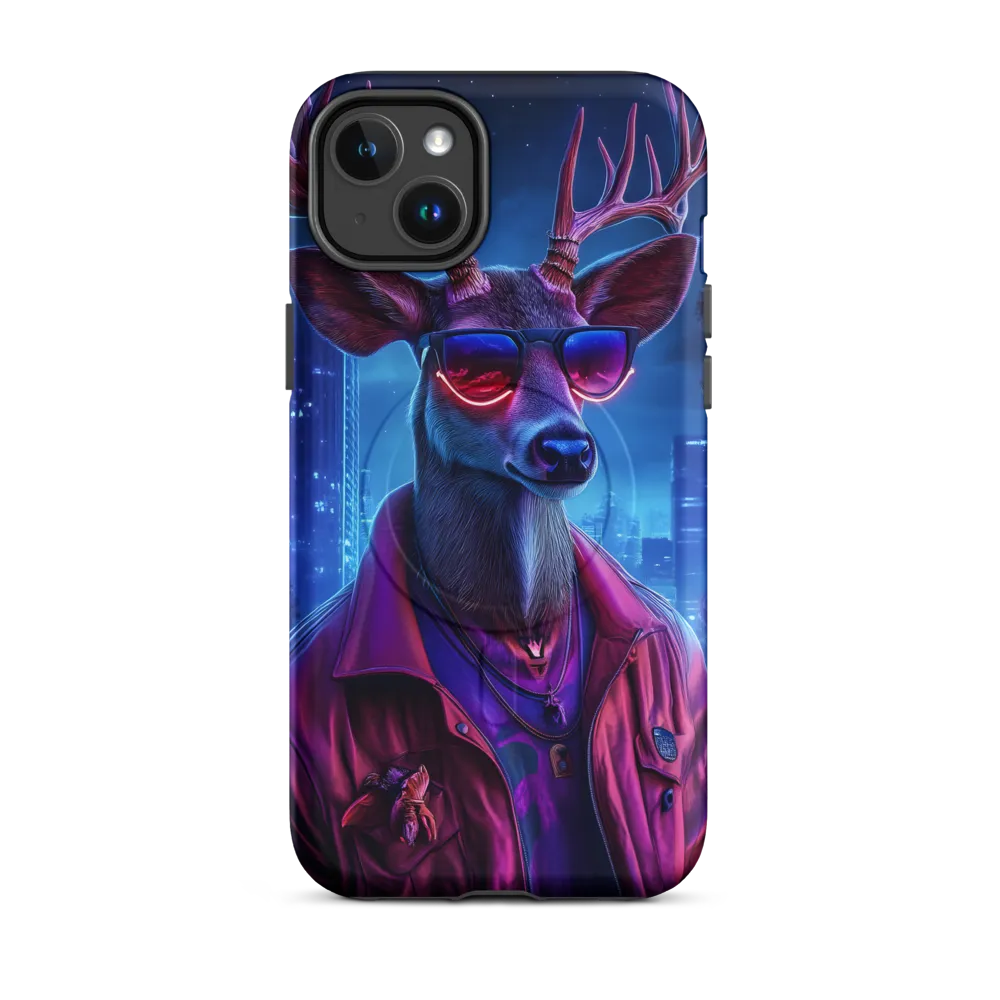 Urban Serenade: The Cool Deer | Phone Case |  14 Plus | MagSafe® Tough Case | Matte