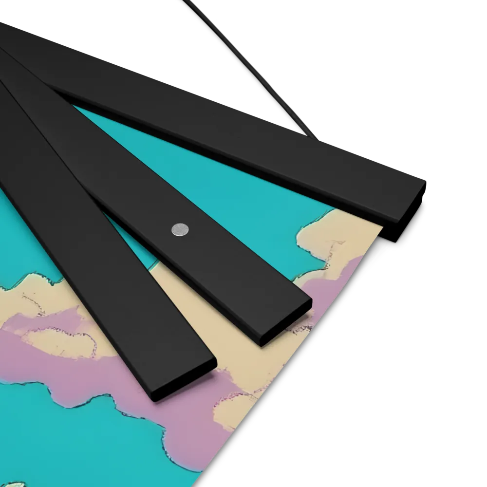 Whispers of a Sunlit Meadow | Poster With Black Wood Hanger | 16″×16″