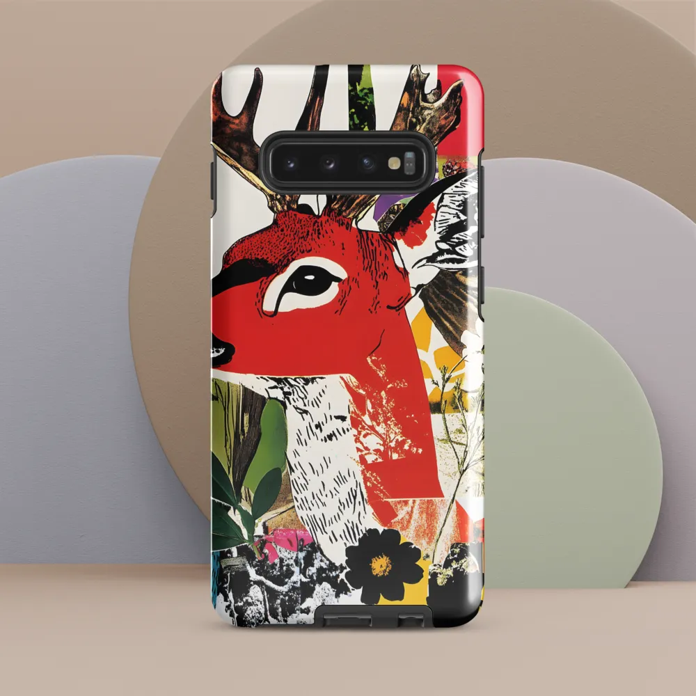 Vibrant Harmony: The Deer in Nature | Phone Case |  S10 Plus | Tough Case | Glossy