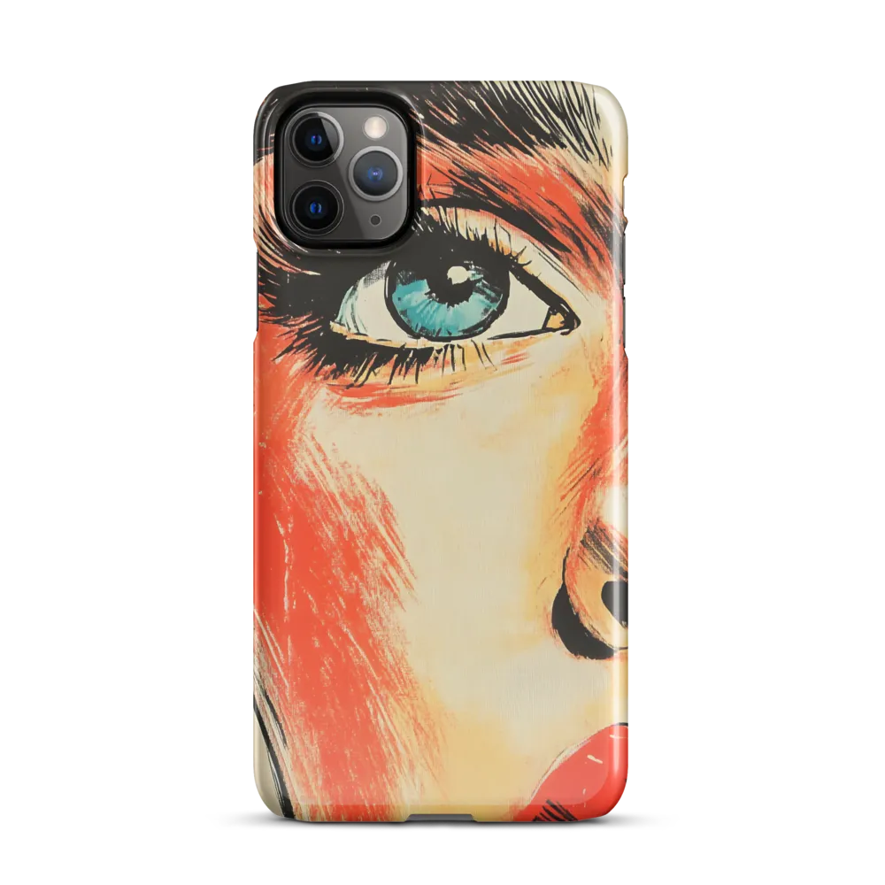 Intense Gaze: A Pop Art Portrait | Phone Case |  11 Pro Max | Snap Case | Glossy