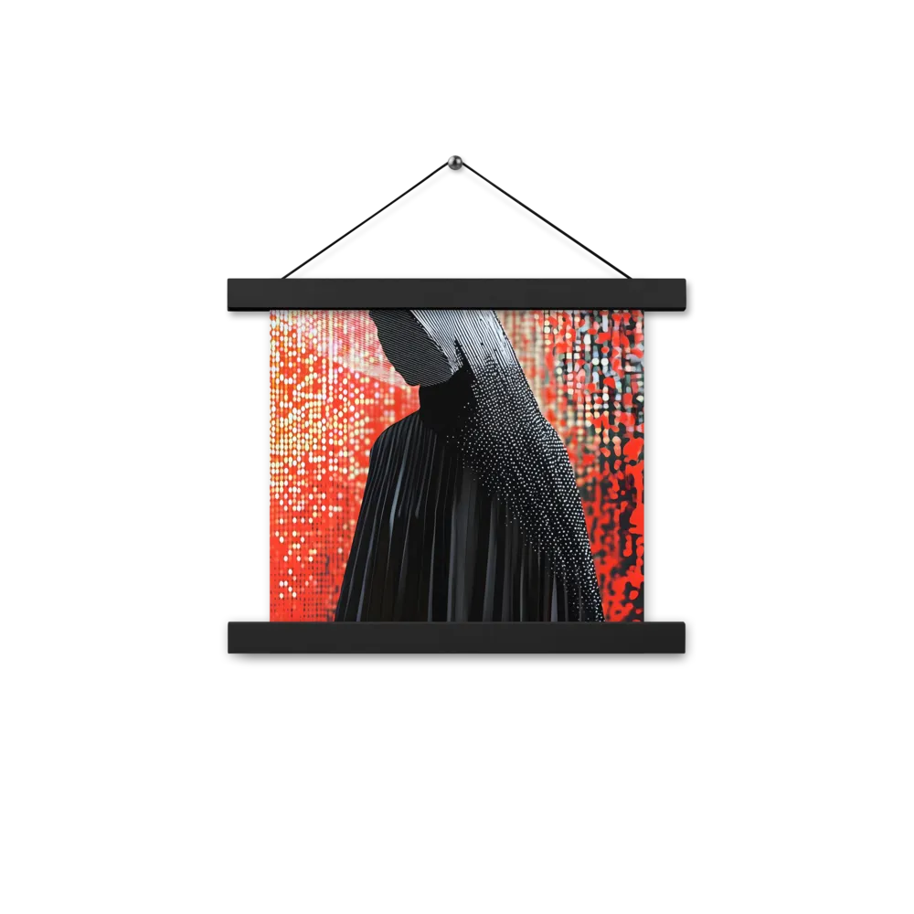 Veil of Modernity | Poster With Black Wood Hanger | 10″×10″