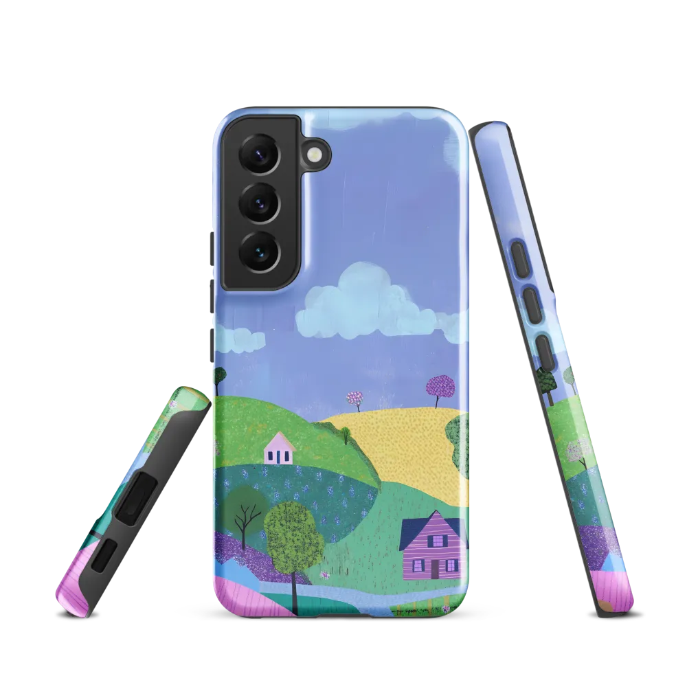 Whimsical Hills and Quaint Homes | Phone Case |  S22 | Tough Case | Glossy
