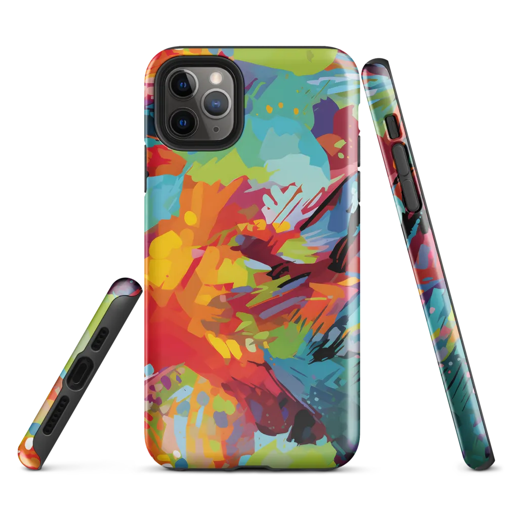 Colorful Lizard: An Abstract Adventure | Phone Case |  11 Pro Max | Tough Case | Glossy