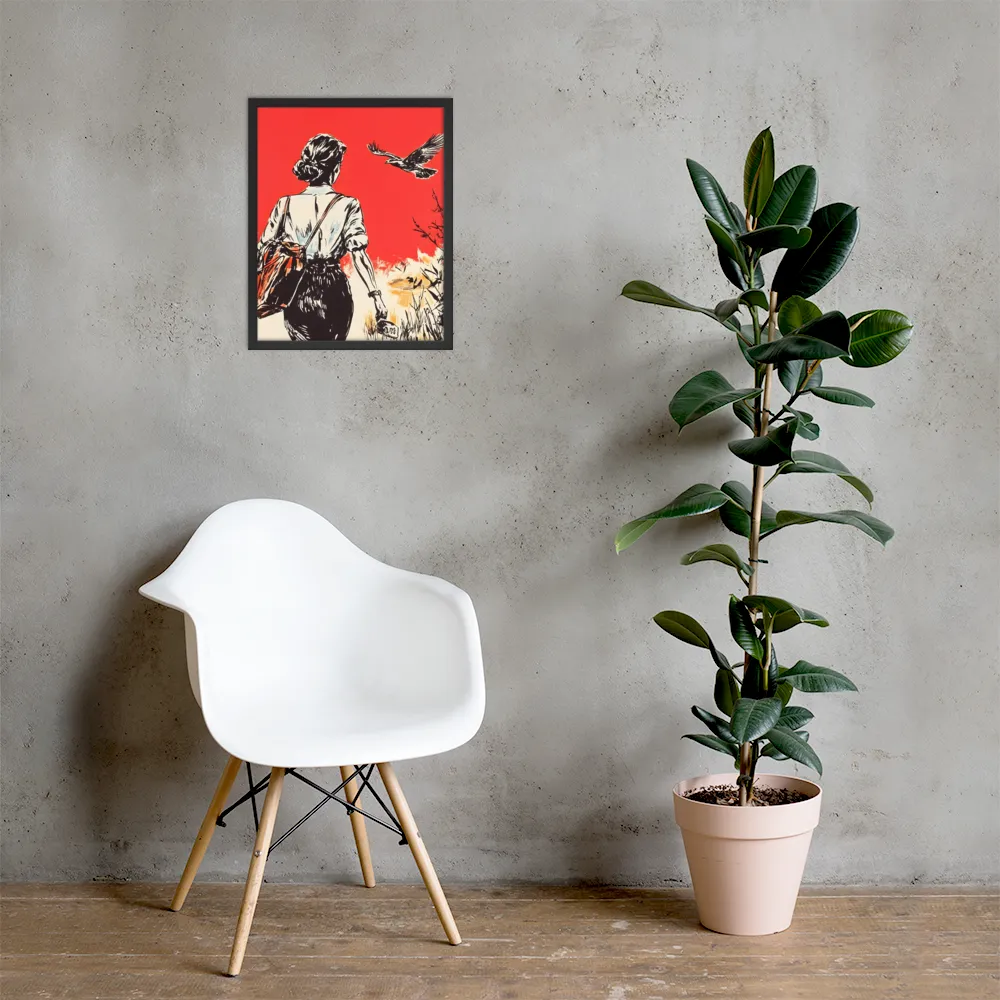 Journey Beyond the Horizon | Poster with Black Frame | 16″×20″
