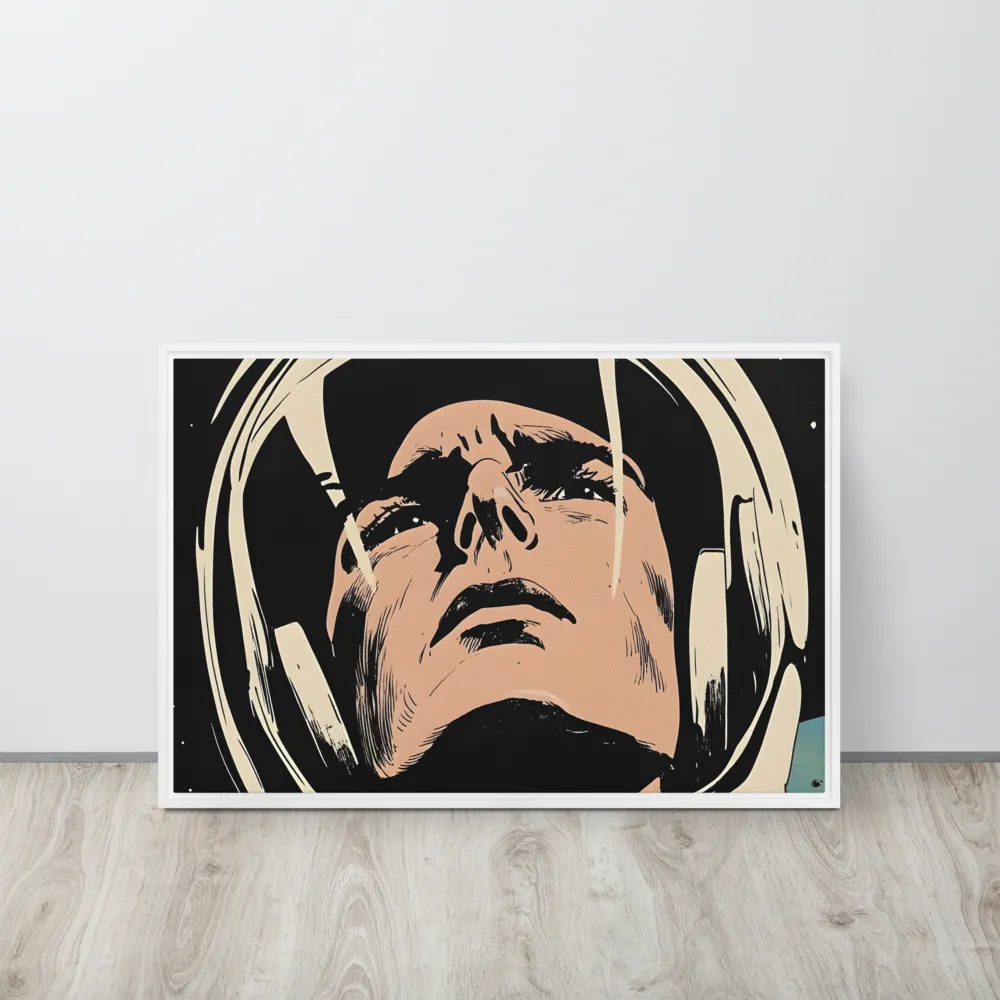 Gaze of the Astronaut | Canvas with White Frame | 20″×30″