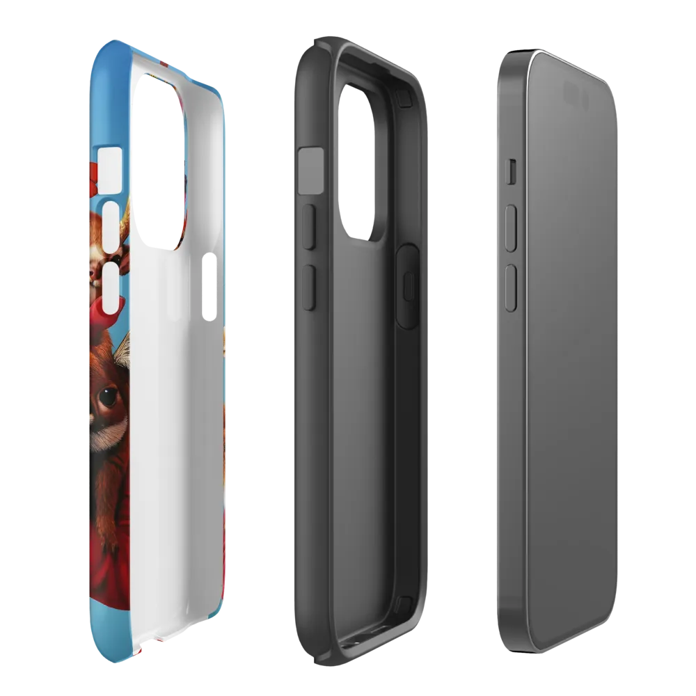 Harmony in Whimsy: A Modern Animal Ensemble | Phone Case |  14 Pro | Tough Case | Matte