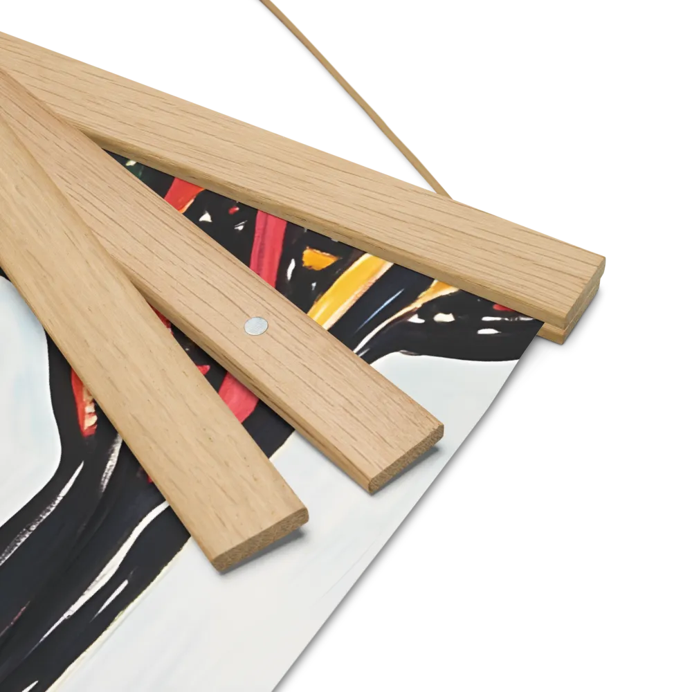 Vibrant Nature's Embrace | Poster With Oak Wood Hanger | 16″×16″