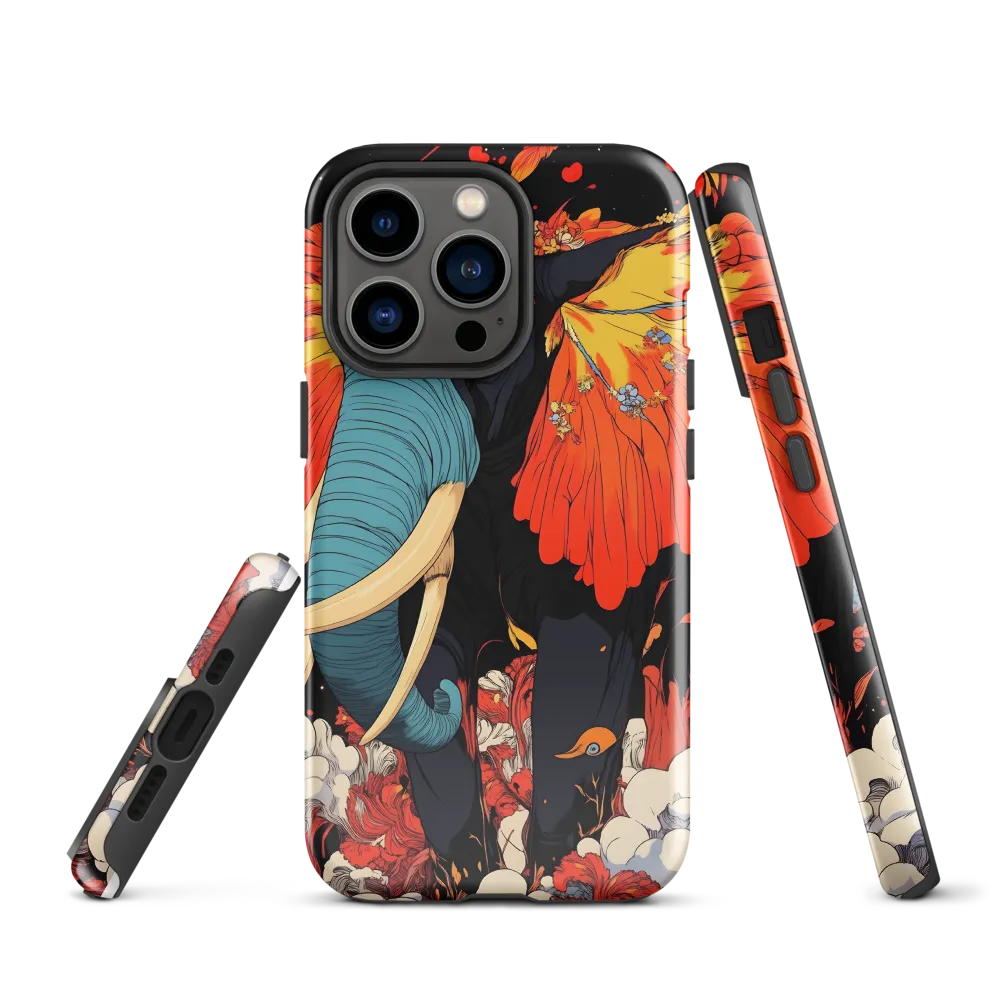 Majesty of the Floral Elephant | Phone Case |  13 Pro | Tough Case | Glossy