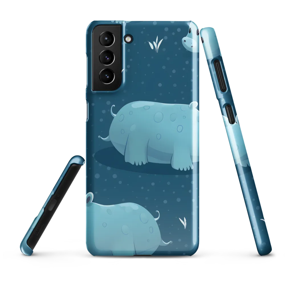 Whimsical Hippo Play | Phone Case |  S21 Plus | Snap Case | Glossy