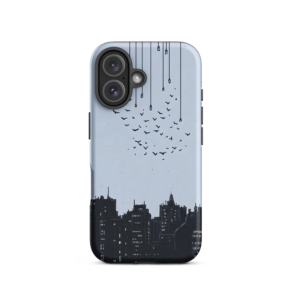 Elevated Serenity: A Minimalist Cityscape | Phone Case