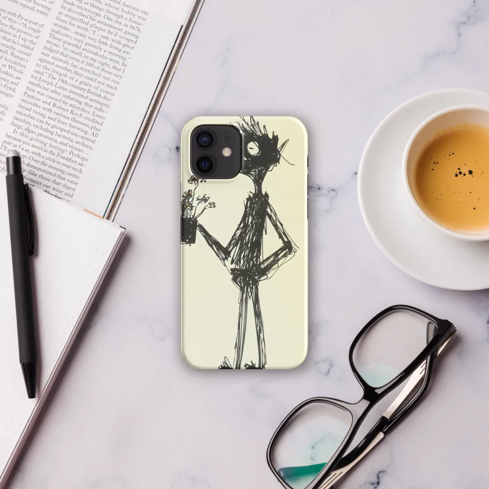 Whimsical Figure with Flowers