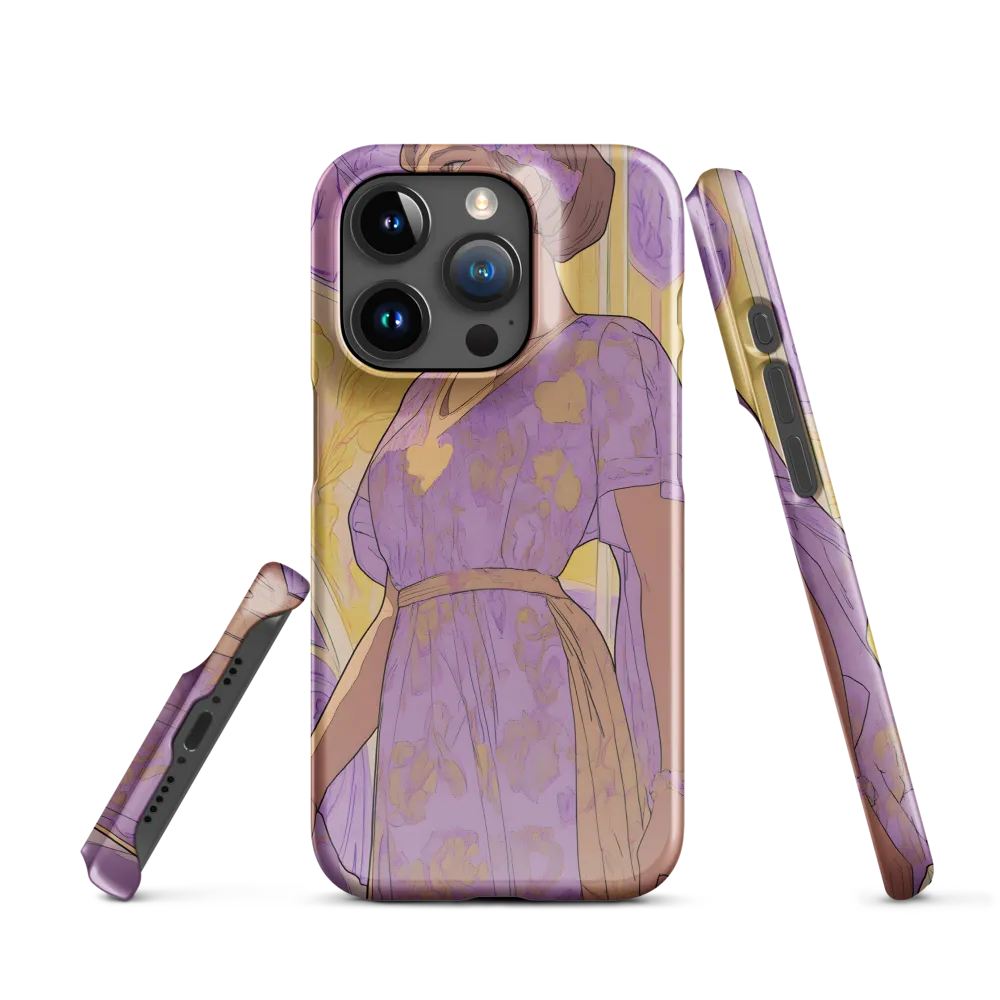 Elegance in Floral Harmony | Phone Case |  15 Pro | Snap Case | Glossy