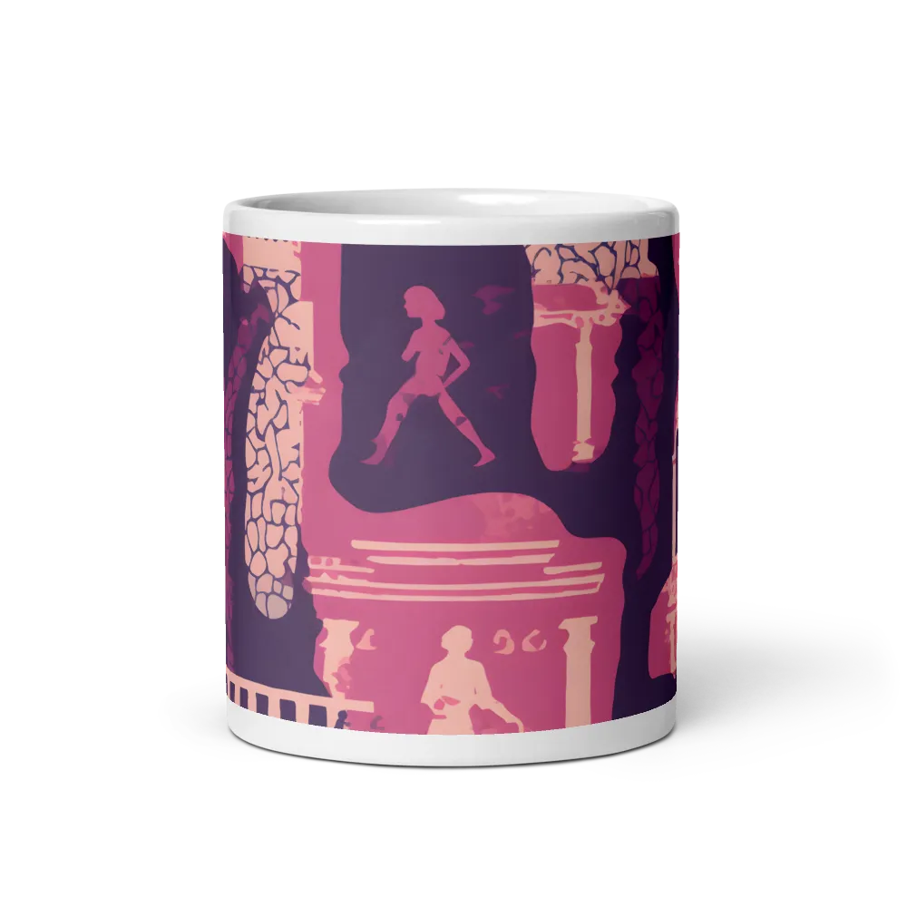 Whimsical Interplay of Figures and Architecture | Mugs | Multiple Sizes & Colors