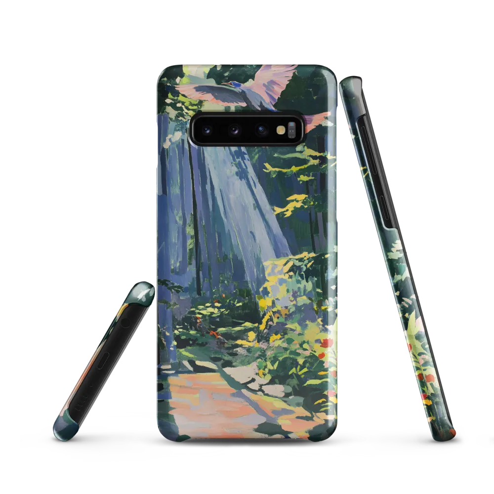 Flight of Light: A Serene Forest | Phone Case |  S10 | Snap Case | Glossy