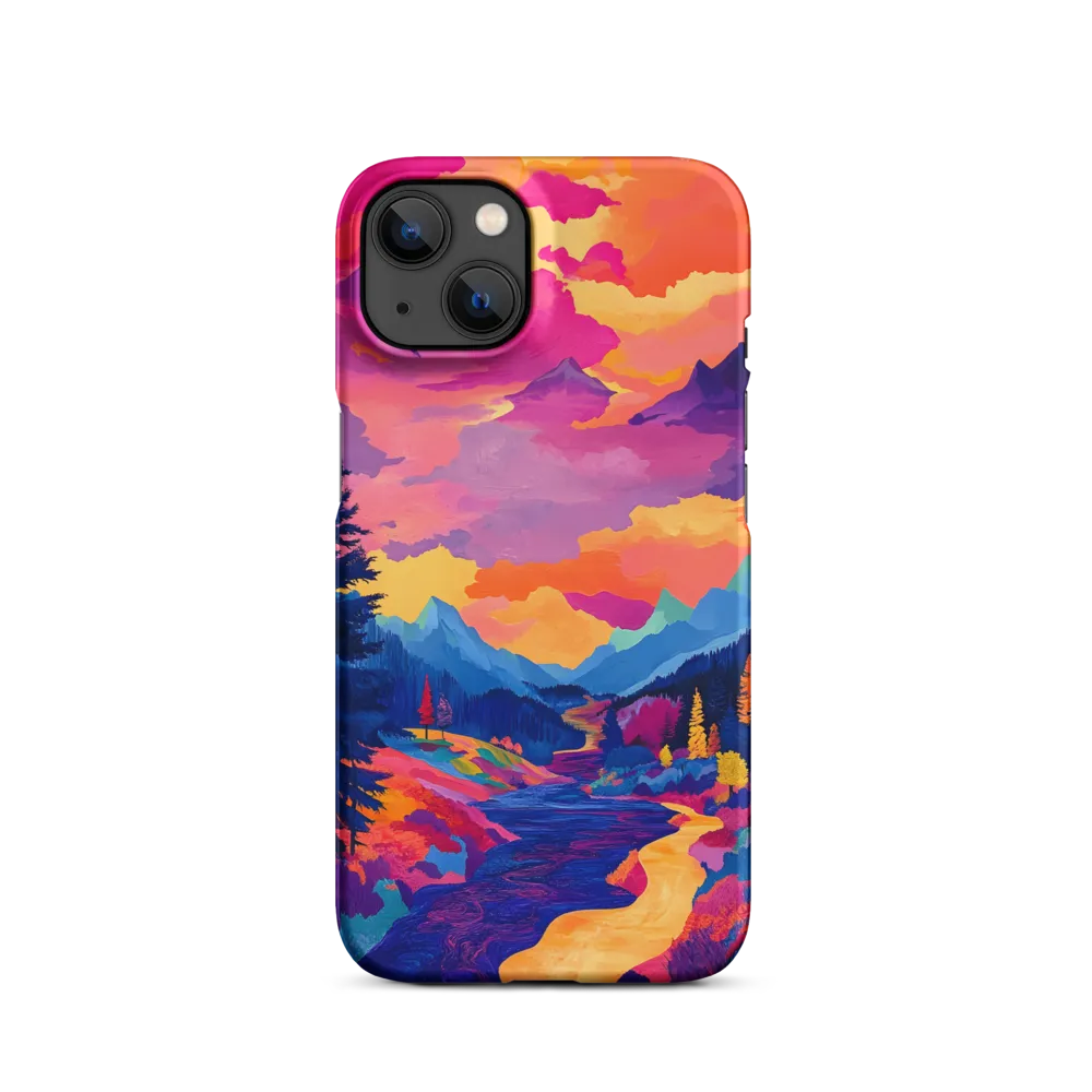 Radiant Serenity: A Surreal Landscape | Phone Case |  13 | Snap Case | Matte