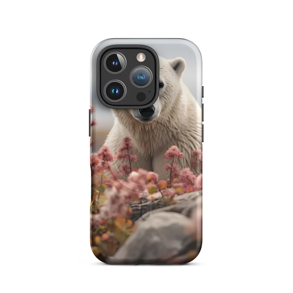 Curiosity Among Blooms: The Polar Bear