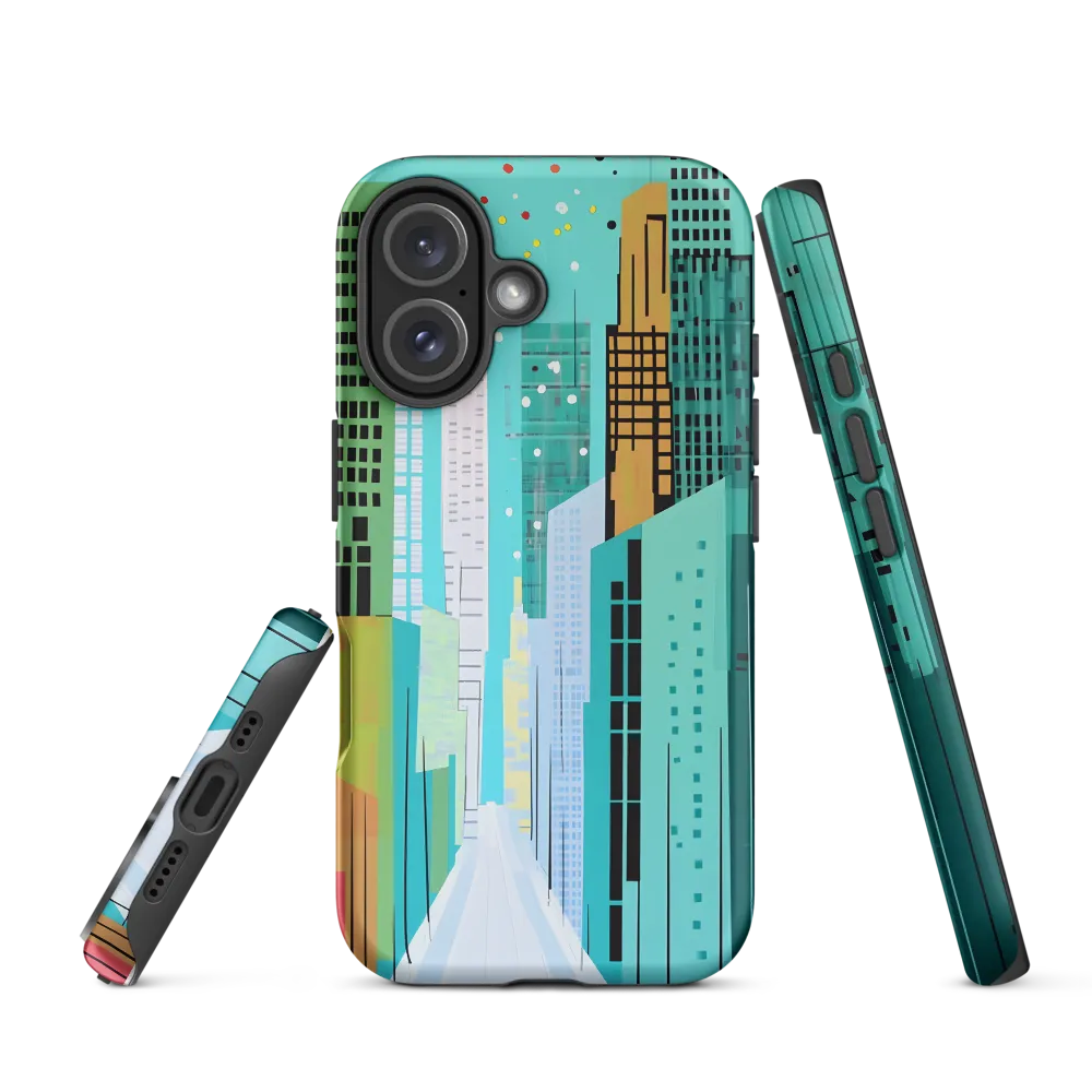 Urban Symphony in Turquoise | Phone Case |  16 | Tough Case | Matte