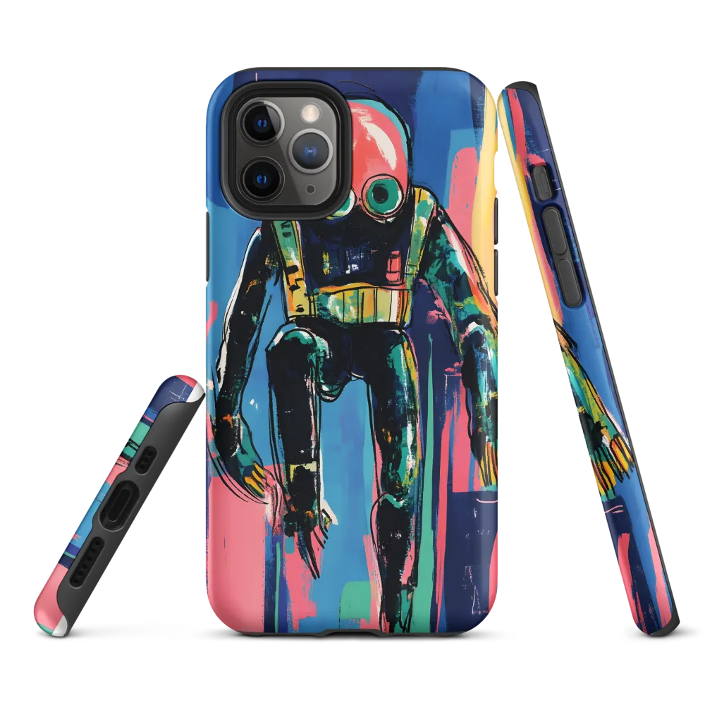 Diver in Vibrant Motion
