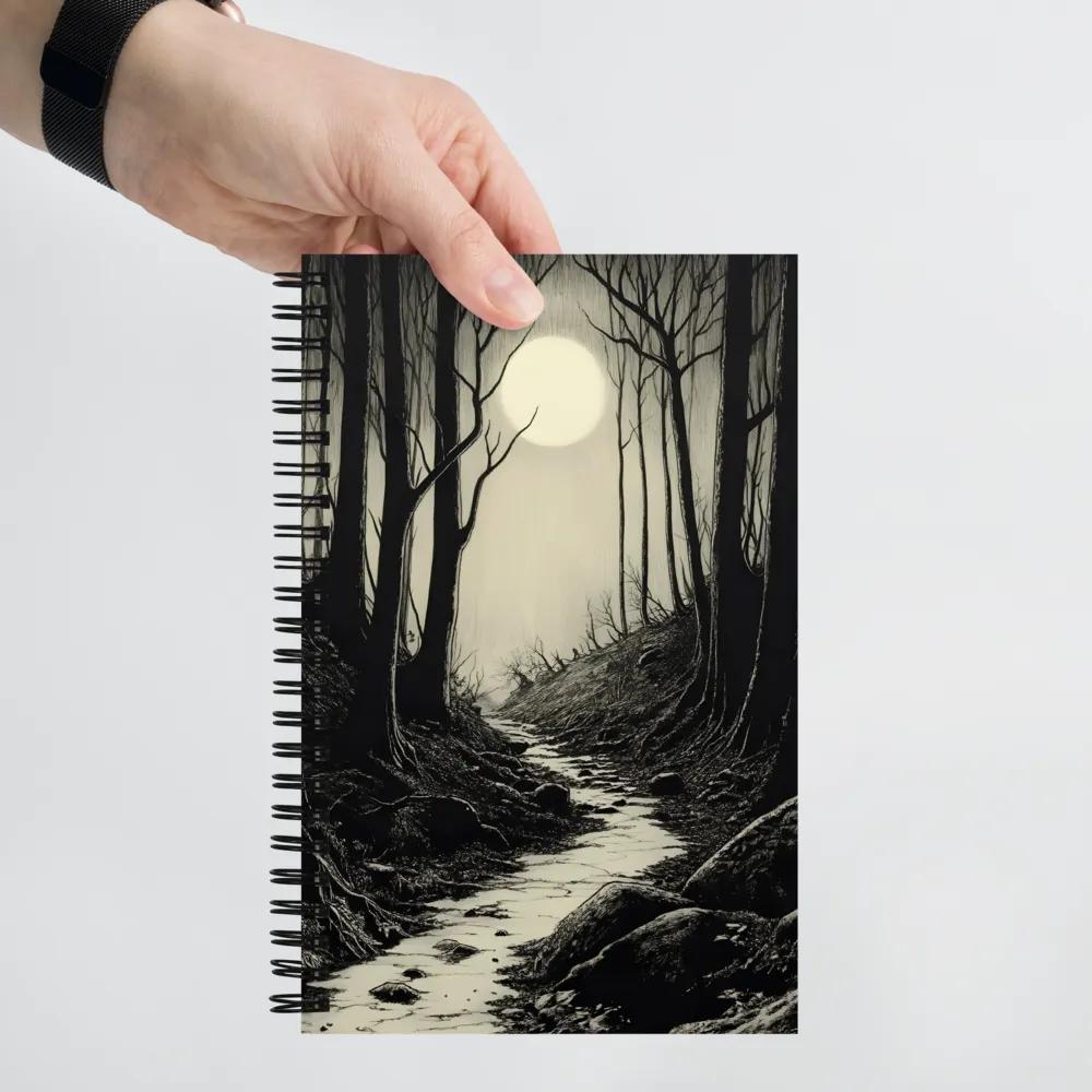 Whispers of the Moonlit Forest | Spiral Notebook