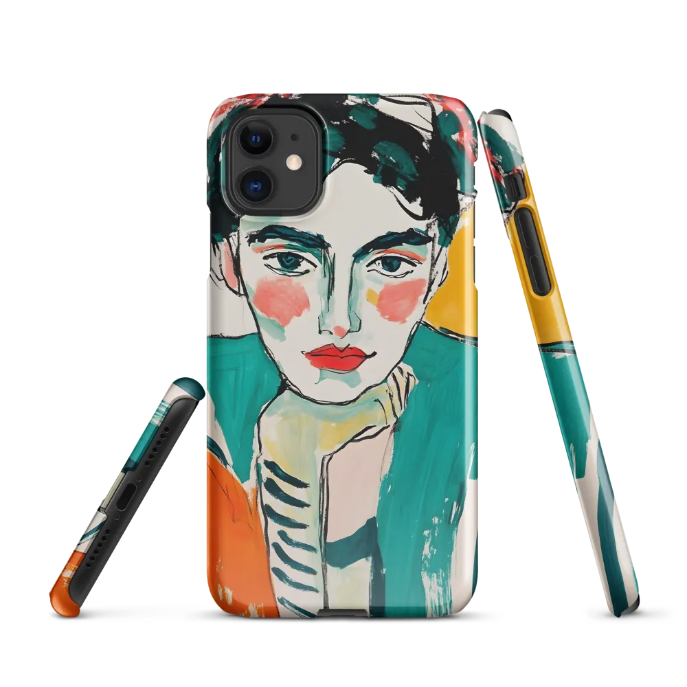 Contemplative Portrait in Bold Hues