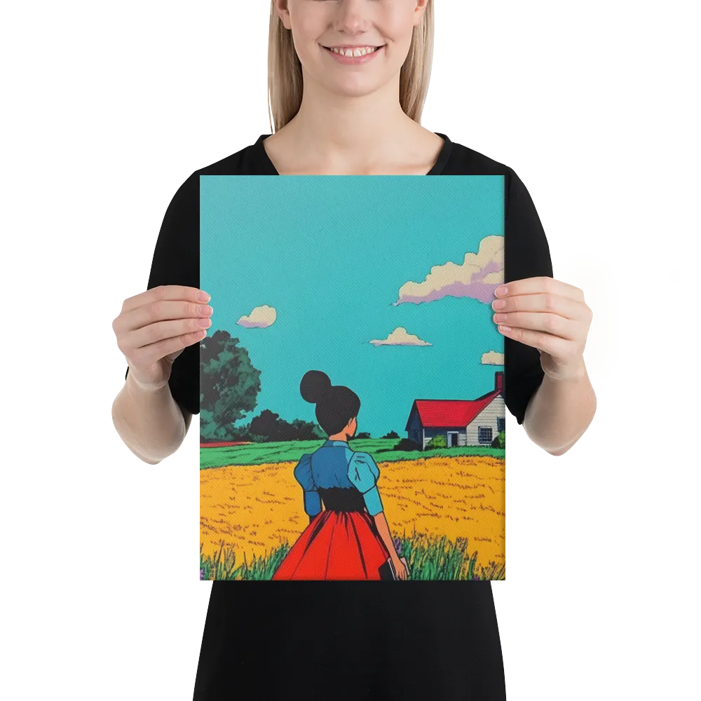 Whispers of a Sunlit Meadow | Canvas | 12″×16″